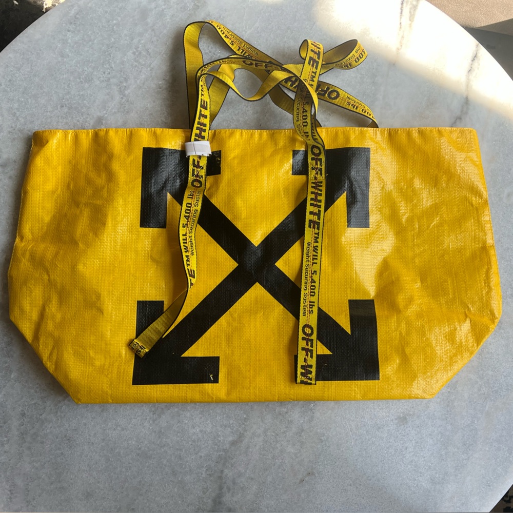 Off-White Yellow Large Tote